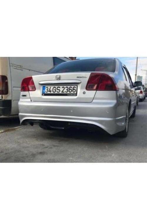 Honda Cıvıc Vtec2 Arka Karlık Custom Difüzör - Mat Siyah - Kampanyalı Fiyah