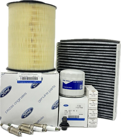 Ford Focus 3 1.6 Benzinli Filtre Bakım Seti 2011-2018 Hava+Yağ+Karbonlu Polen Filtresi+Buji Seti