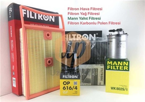 Seat İbiza 1.4 TDi 4'lü Filtre Seti Mann Filtron Karbonlu Polen