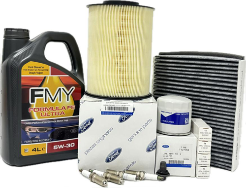 Ford C-Max 1.6 Benzinli Filtre Bakım Seti 2011-2018 Hava+Yağ+K.Polen+Buji Seti+Motor Yağı