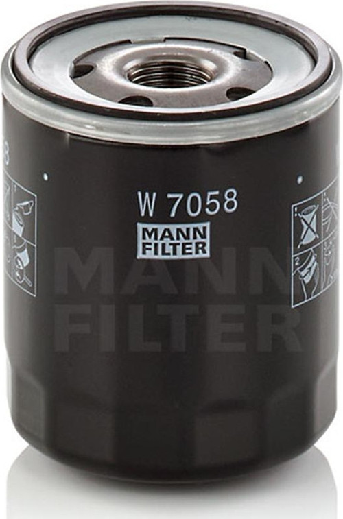 Citroen C-Elysee 1.2 Benzinli Yağ Filtresi 2013-2019 Mann Filter