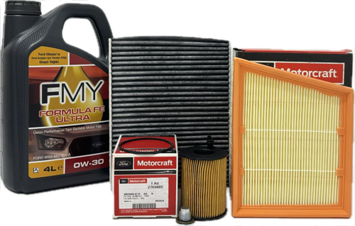 Ford Courier 1.5 TDCi Dizel Filtre Seti 2018 Sonrası Euro6 Hava+Yağ+K.Polen Filtresi+Motor Yağı