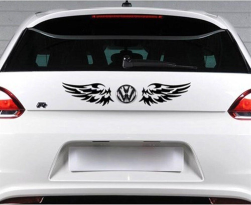 Kanat Oto Özel Sticker 2 Adet Siyah 8*18 Cm