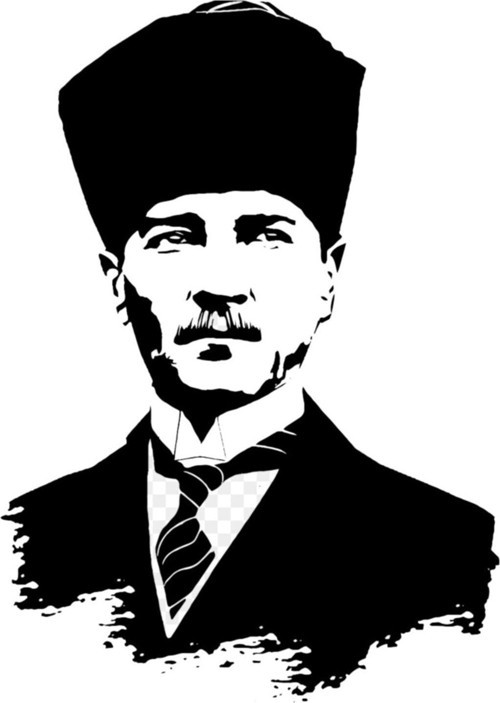 Mustafa Kemal Atatürk Oto Özel Sticker Siyah 15*7 Cm