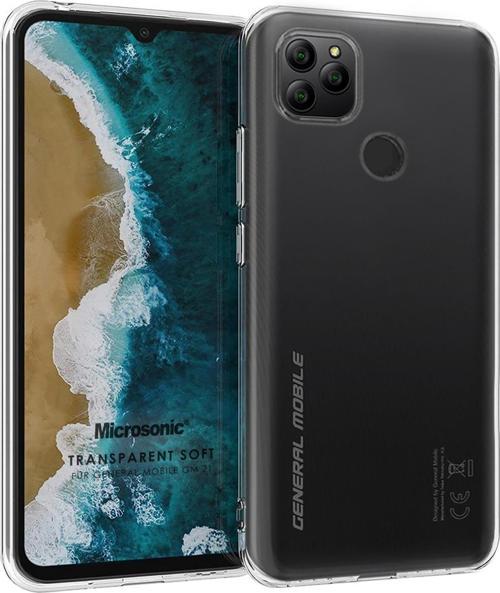 General Mobile GM 21 Kılıf Transparent Soft Beyaz