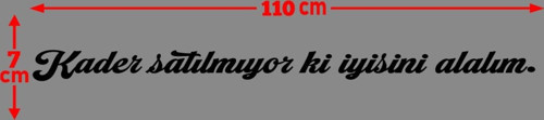 Oto Cam Yazı Sözleri Ticari-Servis-Dolmuş-Panelvan Uzun Özel Sticker Model 9