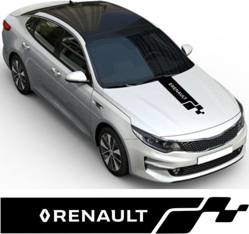 Renault İçin Özel Uyumlu Aksesuar Oto Kaput Özel Sticker