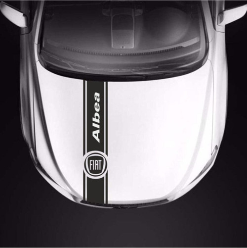 Fiat Albea İçin Özel Uyumlu Aksesuar Oto Kaput Şerit Özel Sticker