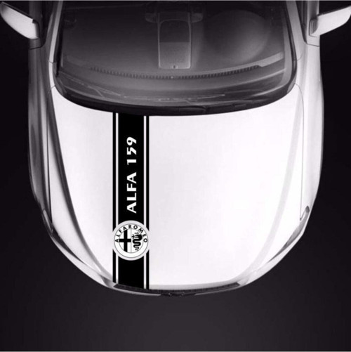 Alfa Romeo 159 İçin Özel Uyumlu Aksesuar Oto Kaput Şerit Özel Sticker