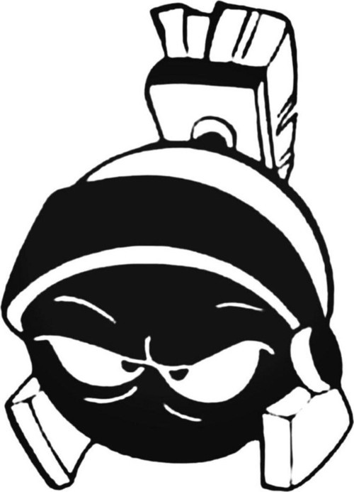 Marvin Martian Oto Özel Sticker 20 Cm