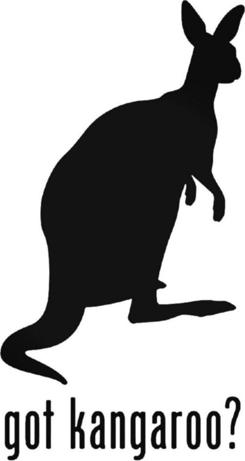 Got Kangaroo Oto Özel Sticker 20 Cm