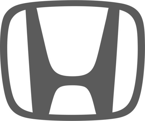 Honda Sunroof Siyah Honda Logo Beyaz Zemin Oto Özel Sticker 40*33 Cm