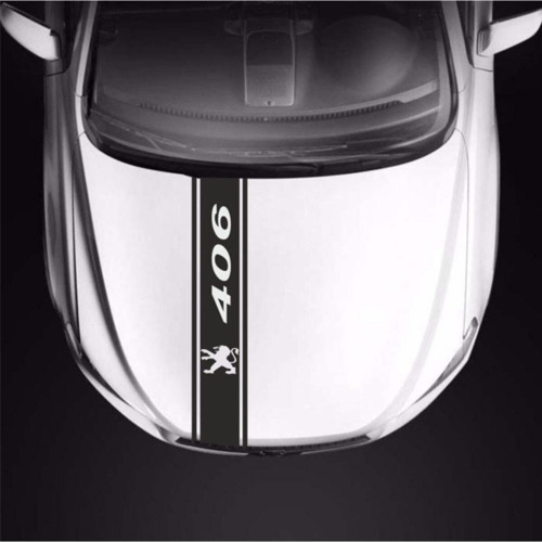 Peugeot 406 İçin Özel Uyumlu Aksesuar Oto Kaput Şerit Özel Sticker
