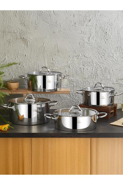 Yıldız 8 Parça Çelik Tencere Seti