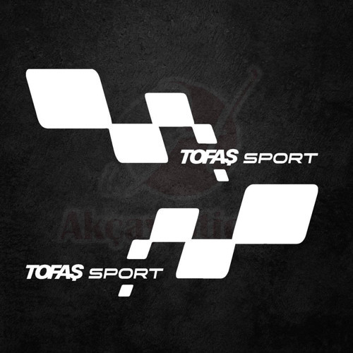 Tofaş Sport Kapı Altı Sag Sol Takım Set Oto Özel Sticker Beyaz 30*11 Cm