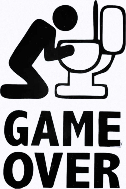 Game Over Özel Sticker 10*15 Cm