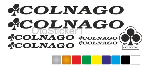 Bisiklet Kadro Özel Sticker Seti Colnago Özel Uyumlu Siyah