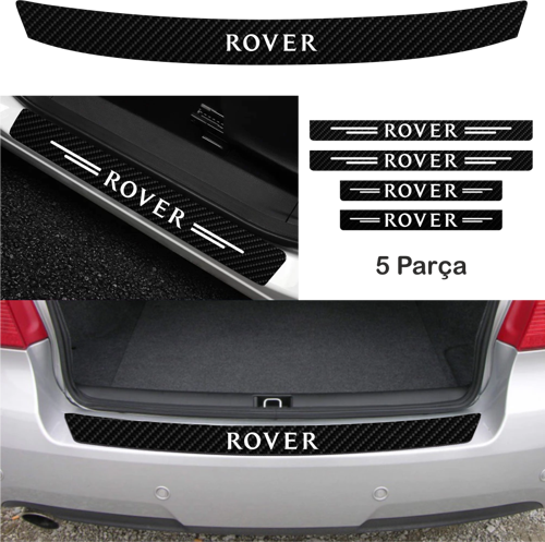 Rover 220 İçin Özel Uyumlu Aksesuar Oto Bağaj Ve Kapı Eşiği Özel Sticker Set Karbon