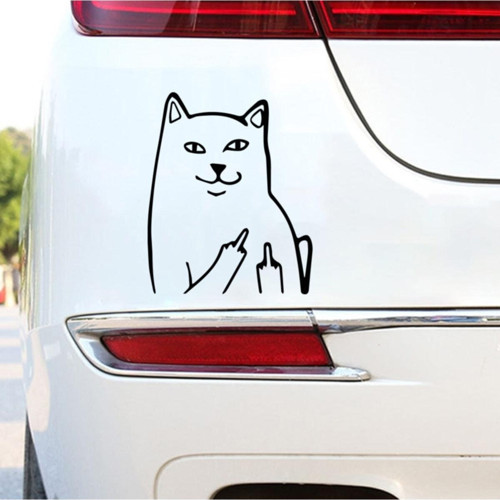 Mizahi Cam Ve Araç Arkası Özel Sticker Siyah 10*8 Cm