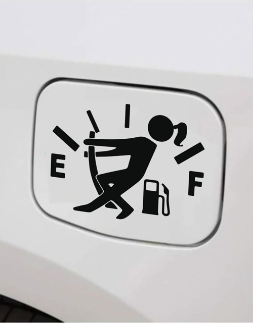 Yakıt Göstergesi Depo Kapağı Özel Sticker 15 Cm