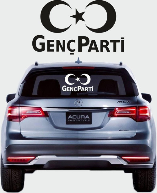 Genç Parti Logo Oto Özel Sticker 25*30 Cm