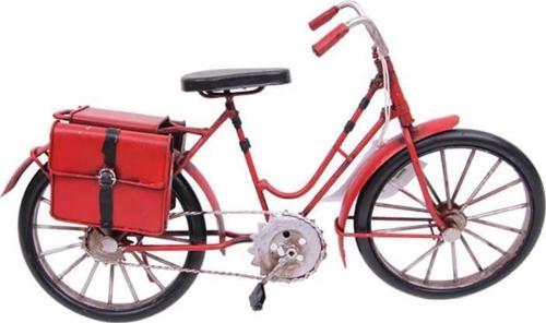 Dekoratif Metal Bisiklet Çantalı Vintage Ev Ofis Hediyelik