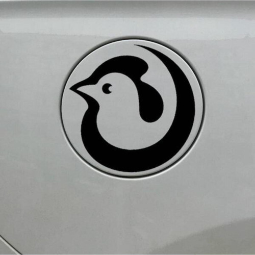 Karikatür Sevimli Tavuk Tasarım Oto Özel Sticker Siyah 15*15 Cm