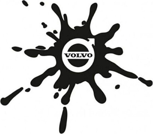 Volvo Damla Görünümlü Özel Sticker Yakıt Deposu Depo Kapağı Özel Sticker 2 Adet 12*10 Cm