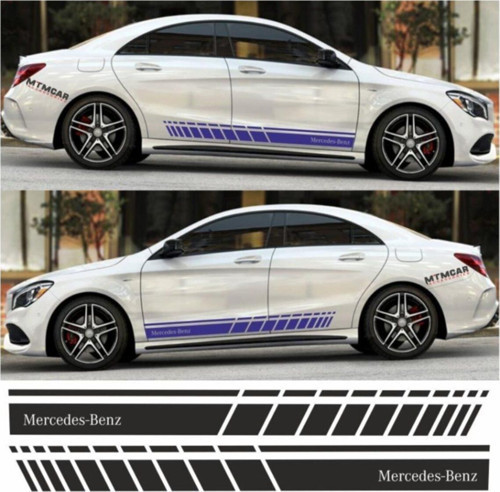 Mercedes Benz İçin Özel Uyumlu Aksesuar Oto Yan Şerit Özel Sticker