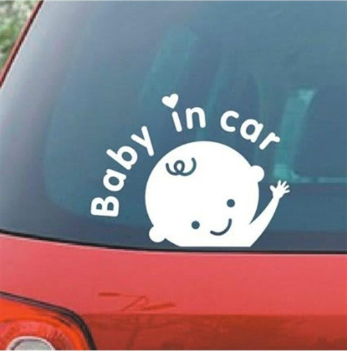 Baby In Car Oto Cam Özel Sticker 15*10 Cm