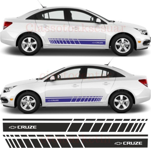 Chevrolet Cruze İçin Özel Uyumlu Aksesuar Oto Yan Şerit Özel Sticker