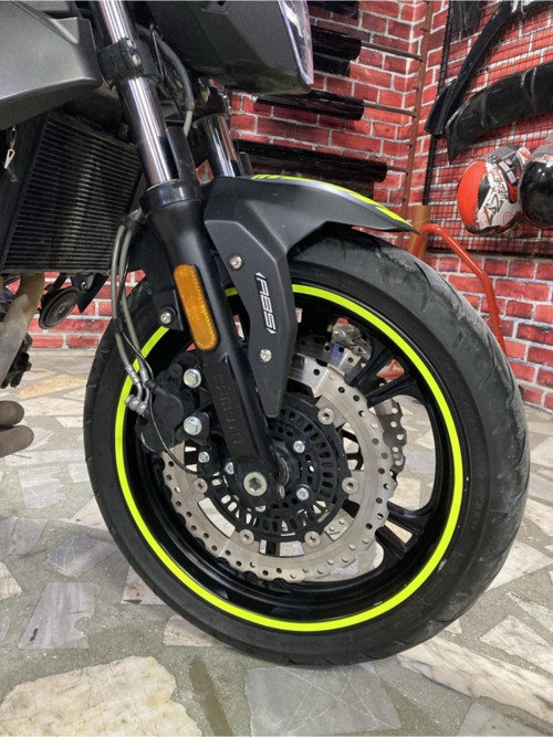 Yeni Özel Motosiklet Jant Şeridi Neon Yeşili Sağ-Sol/Ön-Arka
