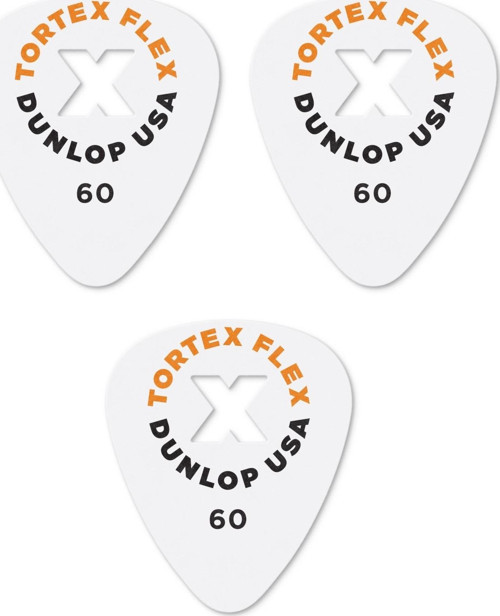 428X0.60 Gitar Pena 3 Adet (0.60 mm) Tortex Flex X