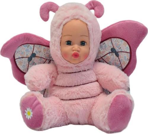 Sevimli Bebek Yüzlü Peluş Oyuncak Kelebek 30 Cm