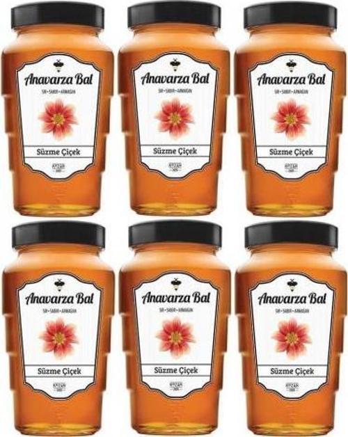 Kavanoz Süzme Çiçek Bal 850 Gr x 6 Adet