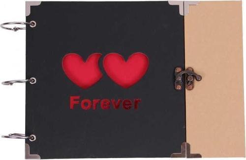 Forever Albüm Kilitli Kalp Modeli Resim Çerçeveli Hediyelik