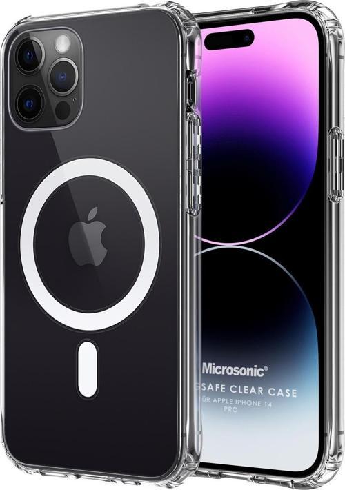 Apple iPhone 14 Pro Kılıf MagSafe Clear Soft Şeffaf