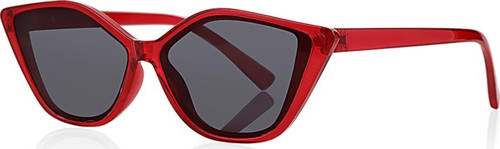 Uv400 Korumalı Cat Eye Kız Çocuk Güneş Gözlüğü Model 4027 Kırmızı