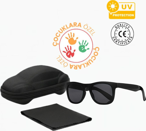 Uv400 Çocuk Güneş Gözlüğü Siyah 4001 Siyah