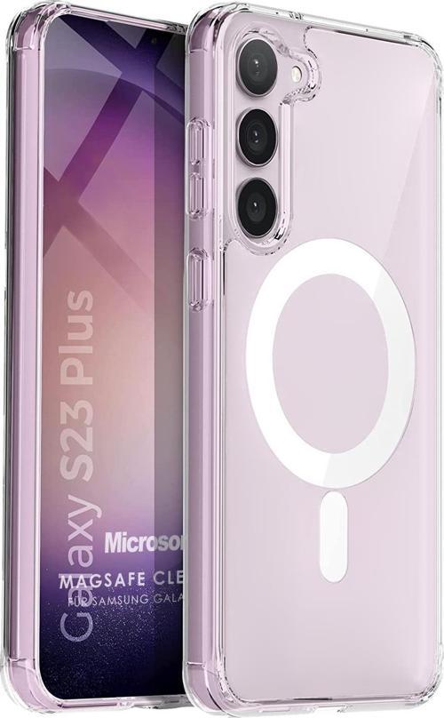 Samsung Galaxy S23 Plus Kılıf MagSafe Clear Soft Şeffaf
