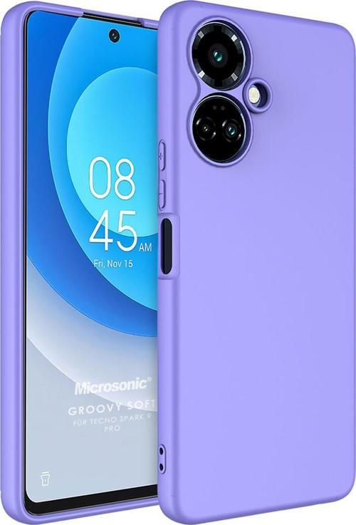 TECNO Spark 9 Pro Kılıf Groovy Soft Lila
