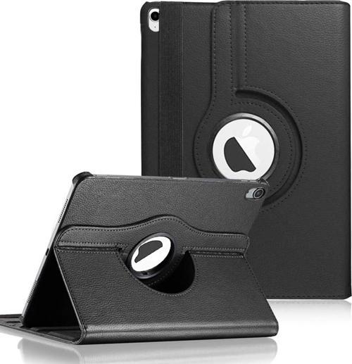 Apple iPad 10.Nesil 10.9`` (A2696-A2757-A2777) 360 Rotating Stand Deri Siyah