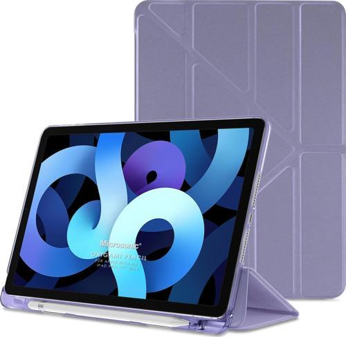 Apple iPad Air 5.Nesil 2022 Kılıf (A2588-A2589-A2591) Origami Pencil Lila