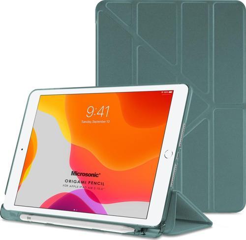 Apple iPad Pro 10.5'' Kılıf (A1701-A1709-A1852) Origami Pencil Koyu Yeşil