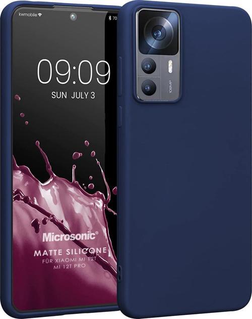 Matte Silicone Xiaomi Mi 12T Kılıf Lacivert