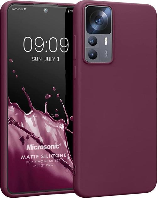 Matte Silicone Xiaomi Mi 12T Kılıf Mor