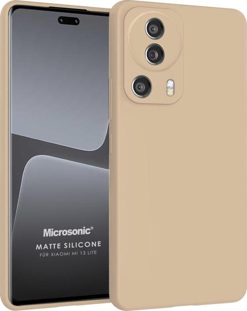 Matte Silicone Xiaomi Mi 13 Lite Kılıf Gold