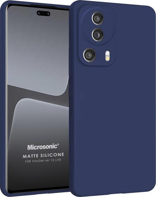 Matte Silicone Xiaomi Mi 13 Lite Kılıf Lacivert