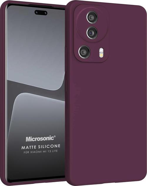 Matte Silicone Xiaomi Mi 13 Lite Kılıf Mor