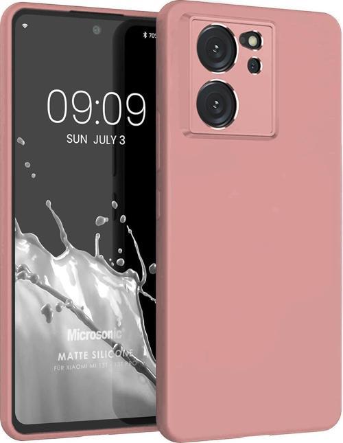 Matte Silicone Xiaomi Mi 13T Pro Kılıf Rose Gold